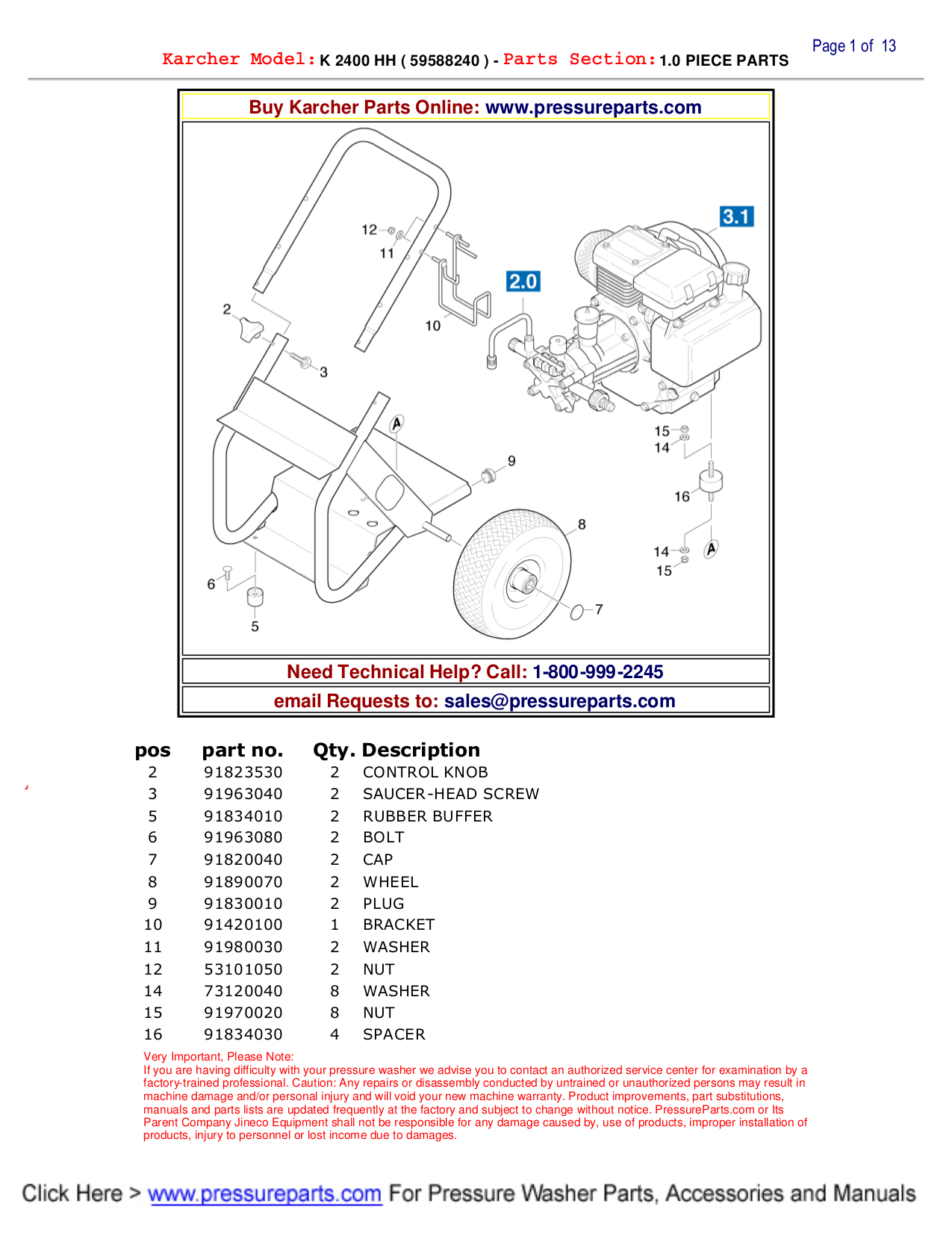 Kit Tubo Pompa Carburante Per Idropulitrice Karcher K2400 HH 2400PSI &ndash; Marca Iridescentgarden